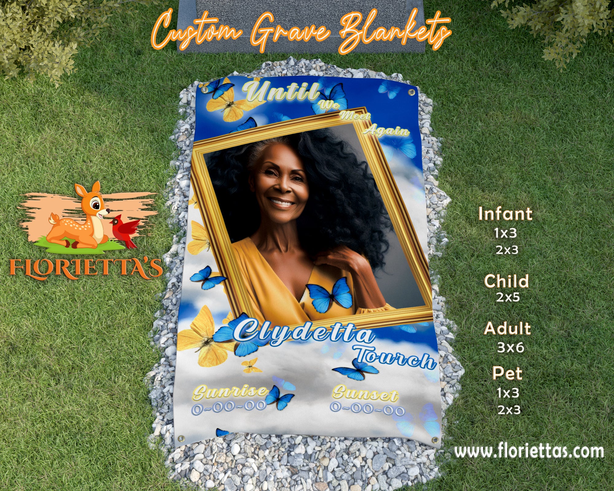 Custom Grave Blanket/Marker